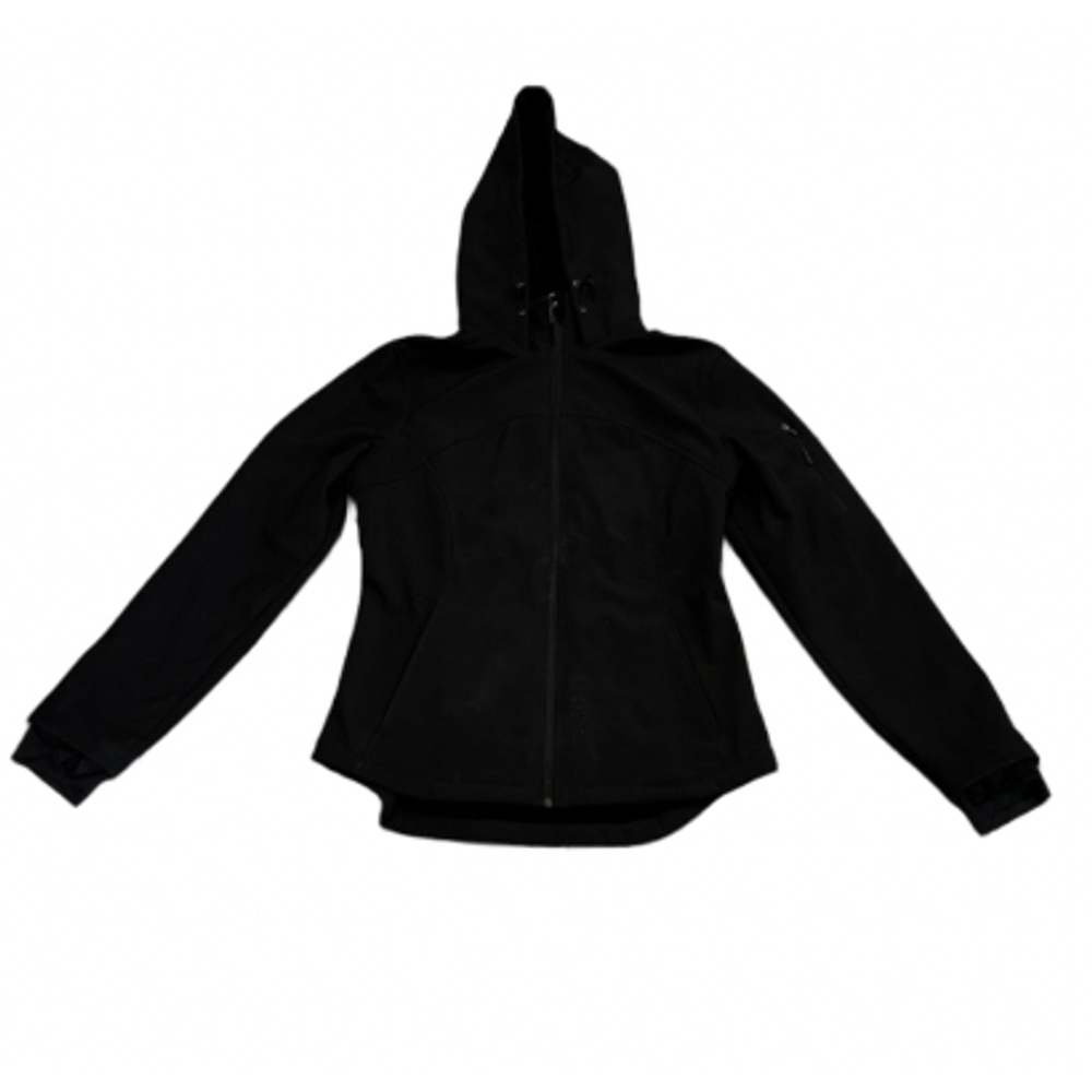 Free Country Lightweight Cinched Back Jacket with Fleece Lining and Thumb Holes - Picture 3 of 7
